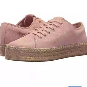 Tretorn Women's Eve2 Sneaker-Blush/Gold- New!!